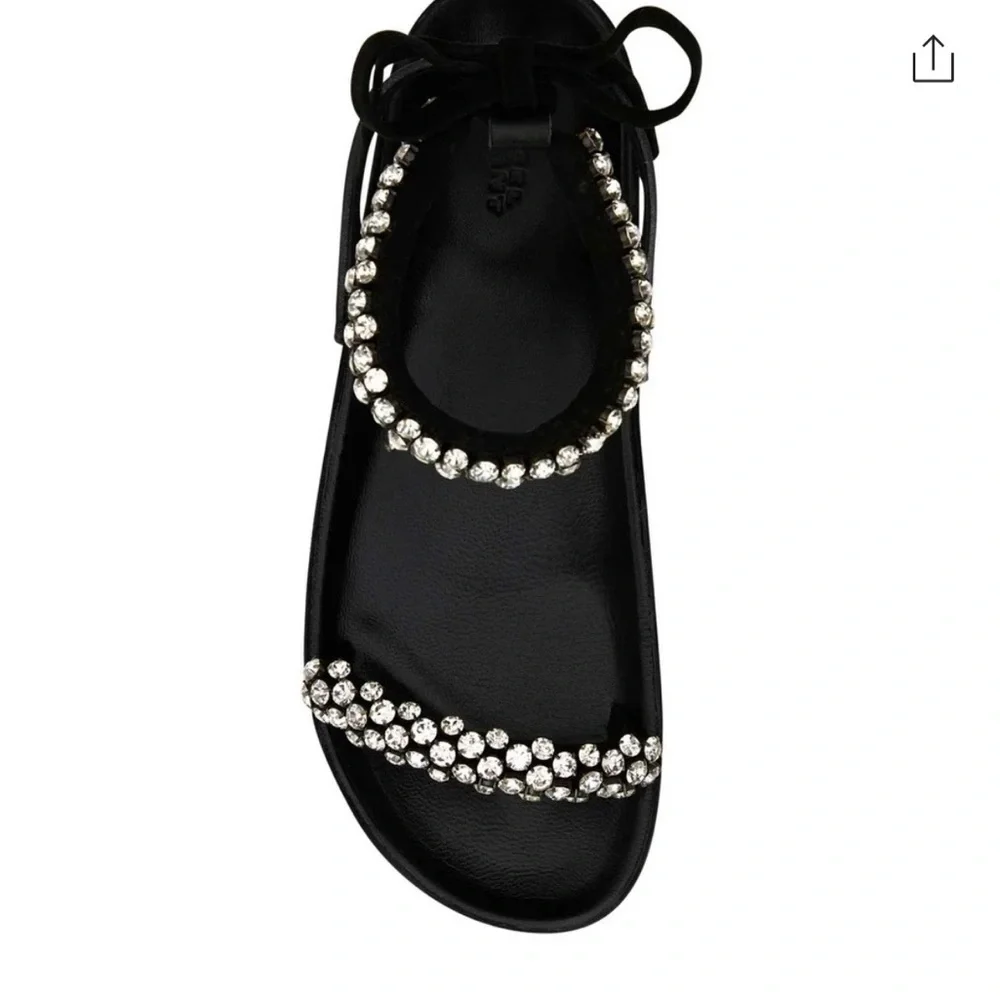 Isabel Marant Mellon Sandals with Sparkling Rhinestones - Picture 3 of 10